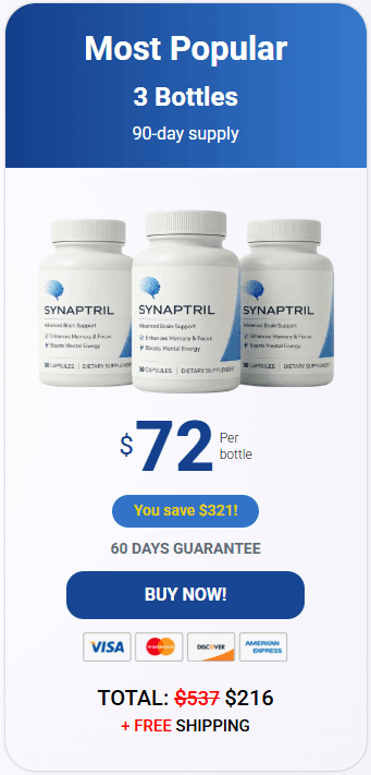 Order Synaptril 3 Bottles