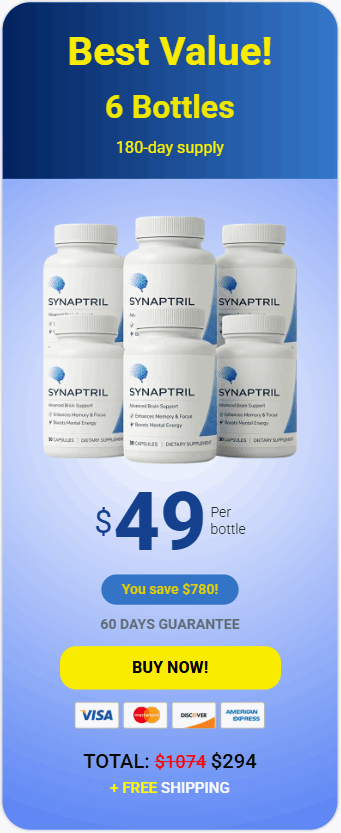 Order Synaptril 6 Bottles